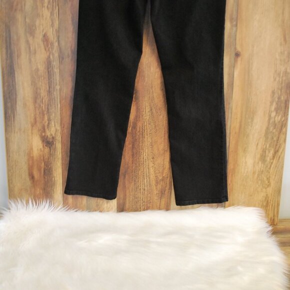 Levis 505 Straight Womens Black Jeans Size 28 (6S) - Picture 3 of 7